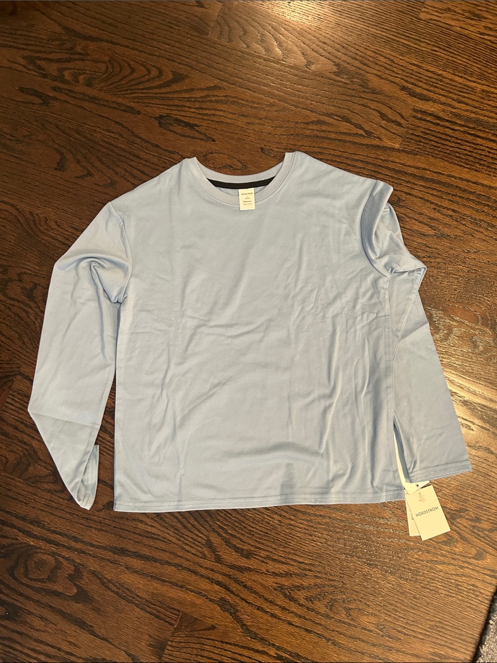 Nordstrom Light Blue Long-Sleeve sleepwear top